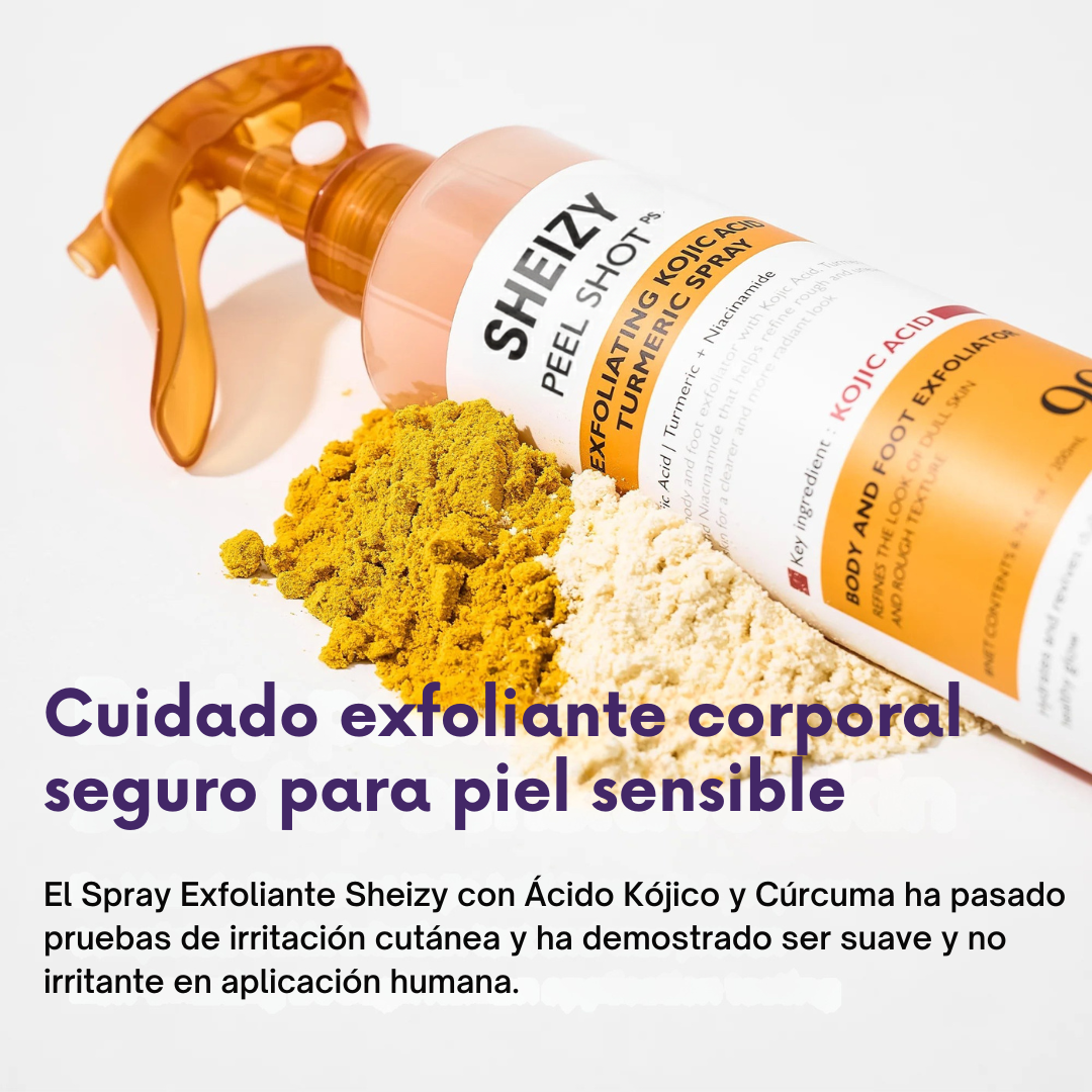 SHEIZY Spray Exfoliante Peel Shot Kójico + Cúrcuma