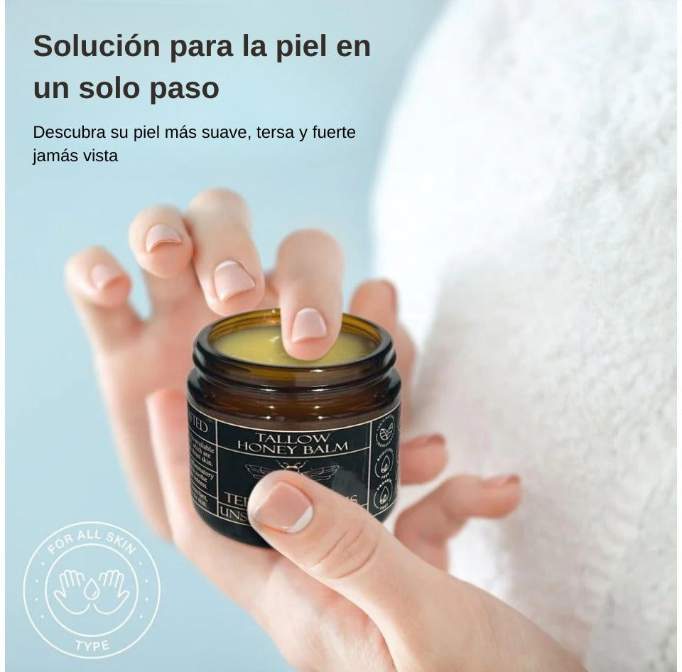 Bálsamo Natural Sanador de Piel con Miel y Sebo