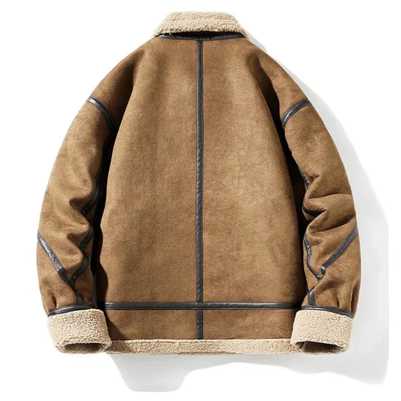 Elisa Vintage-Inspired Warm and Stylish Suede Jacket