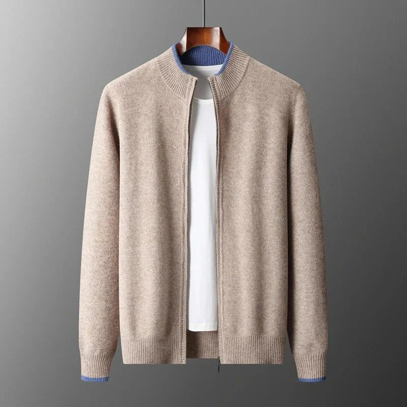 Kaito Ultra-Soft and Elegant Cashmere Zip Jacket