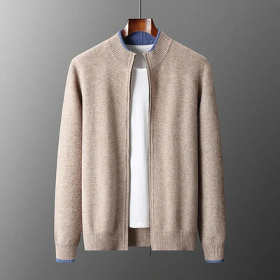 Kaito Ultra-Soft and Elegant Cashmere Zip Jacket