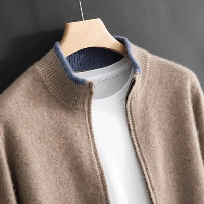 Kaito Ultra-Soft and Elegant Cashmere Zip Jacket