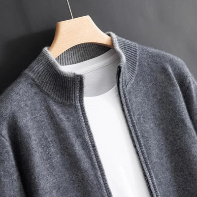 Kaito Ultra-Soft and Elegant Cashmere Zip Jacket