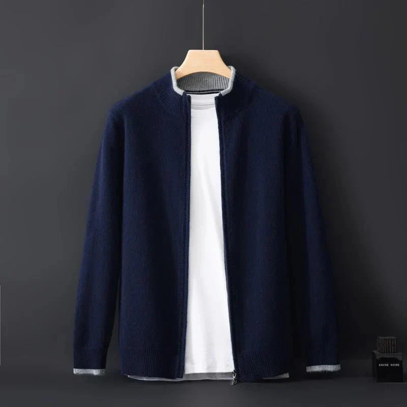 Kaito Ultra-Soft and Elegant Cashmere Zip Jacket