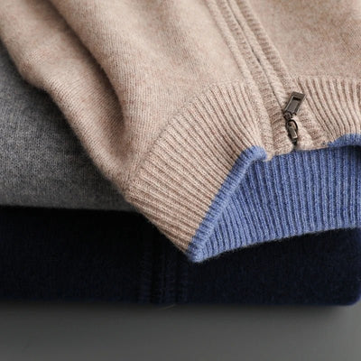 Kaito Ultra-Soft and Elegant Cashmere Zip Jacket
