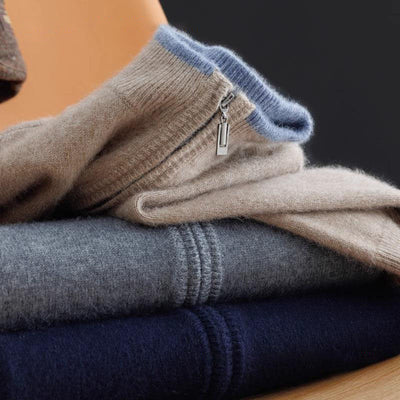 Kaito Ultra-Soft and Elegant Cashmere Zip Jacket