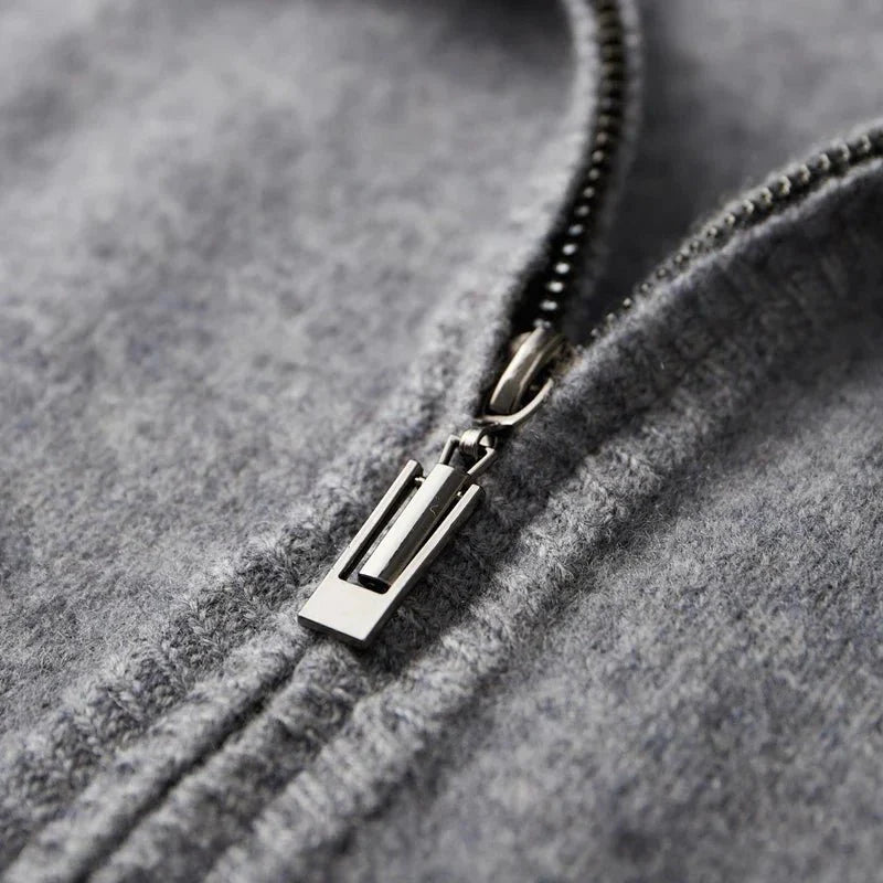 Kaito Ultra-Soft and Elegant Cashmere Zip Jacket