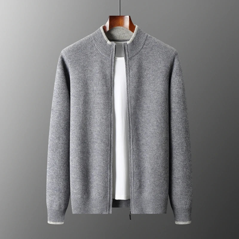 Kaito Ultra-Soft and Elegant Cashmere Zip Jacket