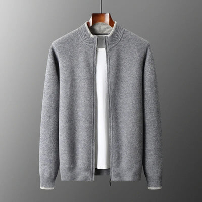 Kaito Ultra-Soft and Elegant Cashmere Zip Jacket