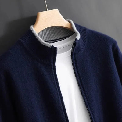 Kaito Ultra-Soft and Elegant Cashmere Zip Jacket